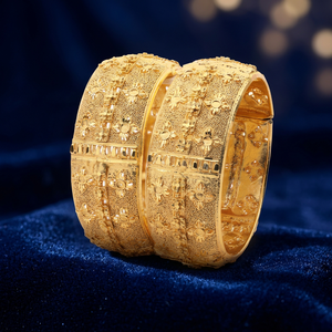 Brazalete chapado en oro teñido, Brazalete de moda, Brazalete chapado en oro teñido de latón, Brazalete chapado en oro indio, Joyería chapada en oro, Oro Joyería - Product Image 3