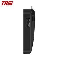 Thermomètre hygromètre numérique d'intérieur à LED grand format TASI TA623A, alimenté par USB, en plastique, indice de protection IP43, alarme haute température, OEM ODM