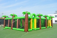 Team Building Tropical Jeux Gonflables Labyrinthe Sport de Plein Air Grande Arène Gonflable Labyrinthe à Vendre