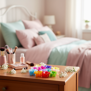 กิ๊บติดผมรูปดอกไม้ห้ากลีบอันเจลิน่า 7.5 ซม. สีสันสดใสสำหรับผู้หญิงและเด็กผู้หญิง - Product Image 3