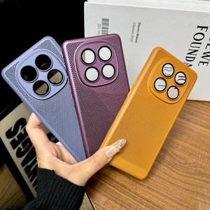 Cubierta trasera de malla para PC con protección de cámara para <span class=keywords><strong>Redmi</strong></span> Note 14 Pro Cool Hard Heat Dissipation Phone Case - Product Image 6