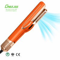 Lisseur de cheveux le plus vendu 2 en 1, lisseur pour cheveux humides et secs, ions négatifs, séchage rapide avec écran LCD