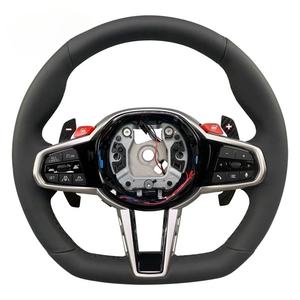 Volante Deportivo de Cuero y Fibra de Carbono para <span class=keywords><strong>BMW</strong></span> X3 X4 M3 M5 F30 F10 F20 F11 F32 M6 F90 F10 X5 F15 X6 F16 E90 E92 G80 G30 G32 - Product Image 2