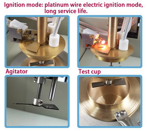 PUSH Elektrische <span class=keywords><strong>ASTM</strong></span> D93 Volledig Automatische Vlampunttester met Sterke Herhaalbaarheid en Gesloten Beker - Product Image 6