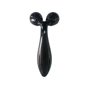Rodillo facial 3D de aleación de zinc negro con mango grueso - Product Image 2