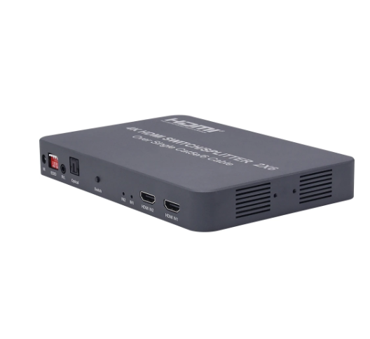 Stock enough stock 4K 100M 2x6 HDMI Extender Switch Splitter Audio Video Converter 1080P 60FPS 4 Channel Output RJ45 Ethernet CAT6 Cable Extension