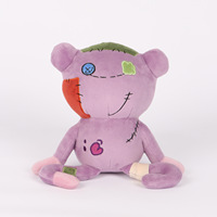 Peluche personnalisée avec logo Adventure Time, jouet d'aventure, personnage de dessin animé, grenouille verte, console de jeu bleue, poupée en peluche, oreiller