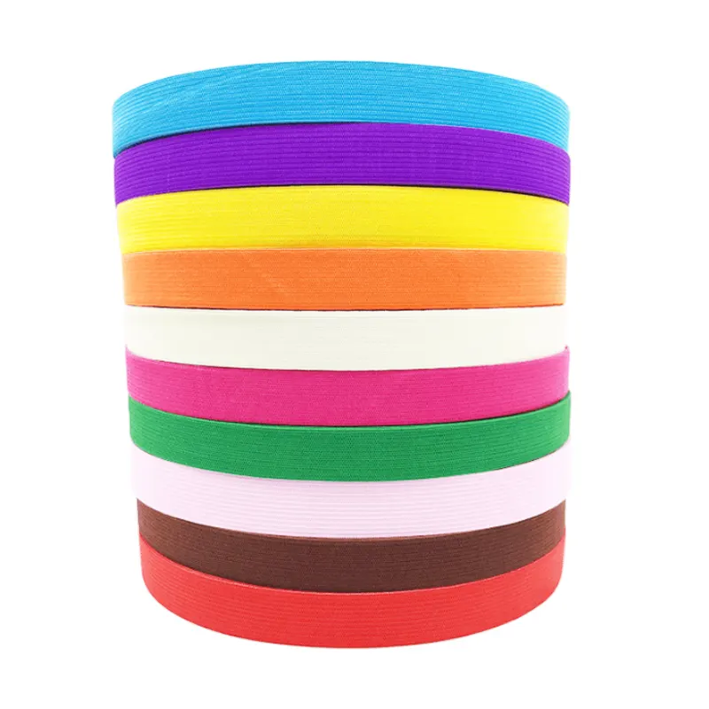 Produttori che vendono fascia elastica in poliestere lavorato a maglia colorata regolabile su rotoli per fascia art craft