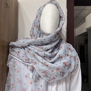 Hight Qualidade Cachecol das Mulheres Muçulmanas <span class=keywords><strong>Hijab</strong></span> Respirável Macio Fino Capa De Cabeça Longa Verão 80s Voile Printrd - Product Image 2