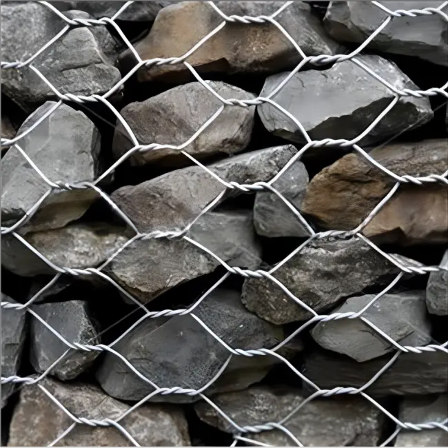 Manufacturers Price Galvanized gabion box hexagonal gabion iron wire mesh Woven gabion net