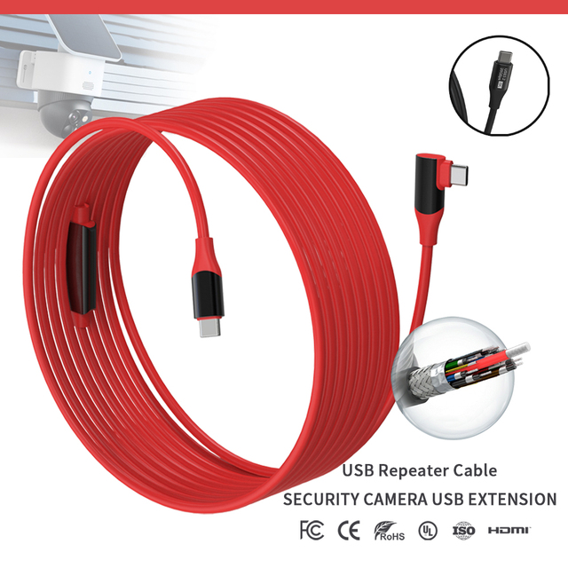 10Gbps Security Camera USB Extension Cable Signal Amplifier Low Delay Outdoor Waterproof Industrial Grade Wholesale Flex Cable