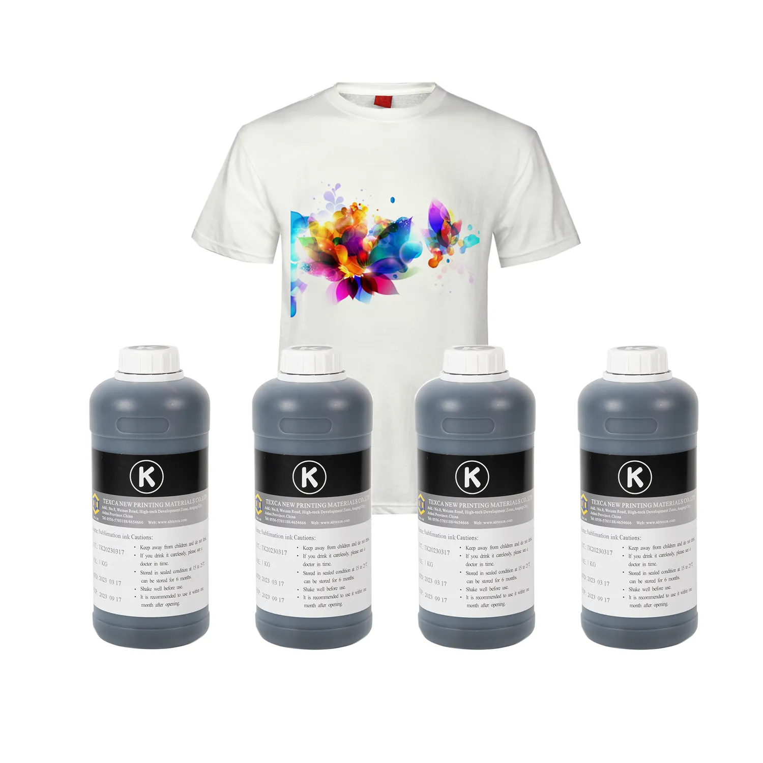 9 Farben Premium 5 Liter 1000ml Inktec Dye Textile Digital Dye Sublimation druck Dispersion stinte für Epson 3200 2800 xp600