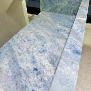 بلاطة رخام كريستالية زرقاء فاخرة من الأونيكس الطبيعي للمنازل والفنادق وطاولات الزينة والديكور الداخلي - Product Image 5