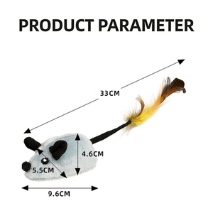 ของเล่นแมวและสุนัขแบบขนนกเคลื่อนไหวได้ ควบคุมด้วยรีโมท ชาร์จผ่าน USB พร้อมเซ็นเซอร์อัจฉริยะ สำหรับแมวเลี้ยงในบ้าน - Product Image 5