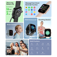 Reloj inteligente Jstyle 2305A 1.96In con función de llamada BT con pantalla Amoled grande Android Ios teléfono móvil reloj inteligente para hombres y mujeres