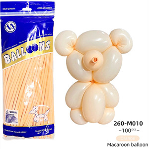 Vente en gros paquet de 100 ballons magiques Macaron Pastel ballon à torsion bricolage 260 longs ballons en latex pour <span class=keywords><strong>d</strong></span>écorations de fête - Product Image 2