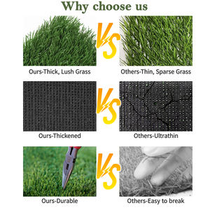 JS synthétique vert pelouse Protection UV belle sortie réaliste gazon artificiel <span class=keywords><strong>pour</strong></span> salle d'activités de jardin - Product Image 2