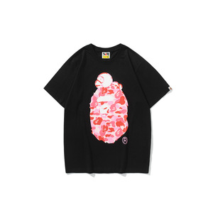T-shirt en coton tricoté 100 % pour homme, imprimé par transfert thermique, écologique, respirant, coupe ample, décontracté, grandes tailles, avec logos, logo frontal - Product Image 5