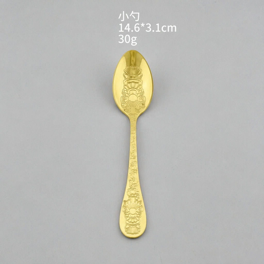 Totem golden small spoon