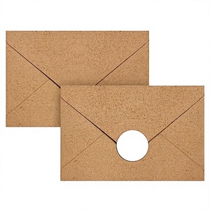 Enveloppe Portefeuille en Papier Kraft 10,5*7 cm pour Carte de Membre, Vente en Gros, Design Simple, Carte de Vœux, Invitation, Lettre - Product Image 2