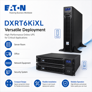 <span class=keywords><strong>Eaton</strong></span> Dxrt6kixl 6000va/6000W UpsEaton <span class=keywords><strong>Ups</strong></span> <span class=keywords><strong>6KVA</strong></span> Rack/Torre 6000va Carga 6000W Batería externa <span class=keywords><strong>Eaton</strong></span> Dxrt6kixl Accesorio - Product Image 6
