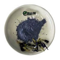 Poudre de thé aux fleurs de pois papillon bleus de qualité alimentaire, marque privée OEM, en vrac, type Matcha bleu