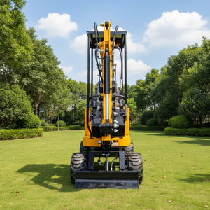 Productos Más Vendidos, Mini Excavadora de 1 Tonelada con Ruedas, Flexible, Apta para Carreteras, Pequeña Excavadora para Jardín y Granja - Product Image 5
