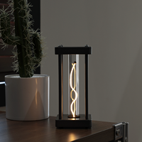 Lampe de nuit carrée en acrylique avec logo personnalisé, lampe de bureau LED USB, lampe photo personnalisée pour la décoration de la chambre à coucher
