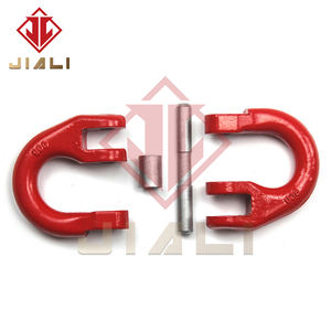 Chaîne à maillons suspendue, boucle en fer, fermoir papillon 1.12T-43.5T, manilles à double anneau, boucle papillon pour <span class=keywords><strong>levage</strong></span> - Product Image 1