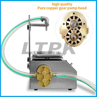 Pompe à engrenages semi-automatique LT-L15 de 15L embouteillant la machine de remplissage de pesage de miel d'huile liquide à haute viscosité