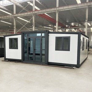 Conteneur extensible moderne blanc personnalisé de 20 pieds, maison de luxe à 2 chambres, caravane, petite maison modulaire préfabriquée, maison préfabriquée - Product Image 2