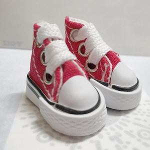 Chaussures miniatures en toile décontractées de 3,5 cm pour poupées BJD, accessoires de maison de poupée, chaussures artisanales pour scènes miniatures - Product Image 4