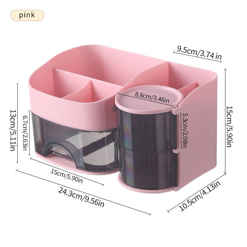Boîte de rangement rose [en boîte]