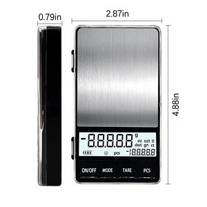 Bilancia Digitale Portatile Piccola Capacità 200g/500g Precisione 0.01g in Plastica ABS con Coperchio in Acciaio Inossidabile per Gioielli e Medicina - Product Image 2