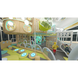 פארק שעשועים מסחרי לילדים, משחקים מקורים עם מגלשת קרן LED, טיפוס, ידידותי לסביבה, צבע בהתאמה אישית - Product Image 2