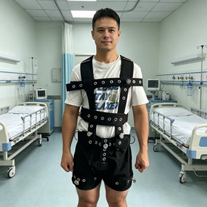 Ensemble de Bretelles de Contention Noires Verrouillables pour le Haut du Corps, avec Shorts Anti-Démontage et Verrous Magnétiques, pour Patients, Soins Médicaux et Asile, ABDL - Product Image 1