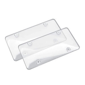 Cornice Porta Targa Americana Personalizzata Jutien in Plastica Trasparente per Moto - Product Image 3