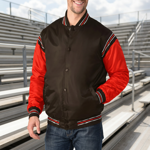 Chaqueta de satén estilo Bomber, nueva chaqueta de béisbol - Product Image 3