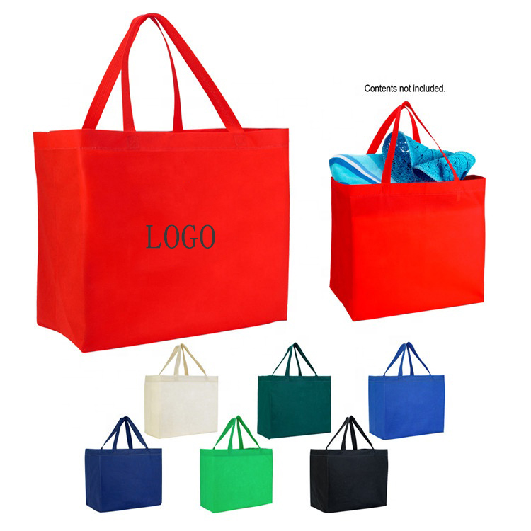 Promotional pp non-woven printed tote shopping bag wholesale/printable reusable non woven shopping bags with logo