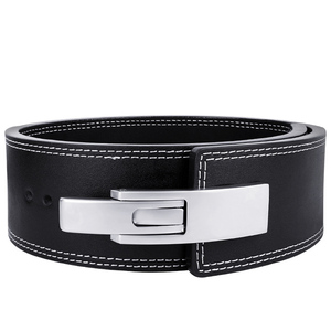 Fitness Gym Lever13MM Body Weight Cross Leather Weightlifting <b>Belt</b> for Men - Product Image 1