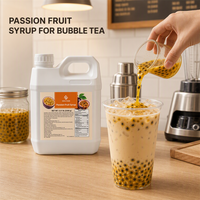 Leverancier van Bubble Tea, Bronfabriek, 2,5 kg Passievruchtensiroop drank voor Melktheewinkels