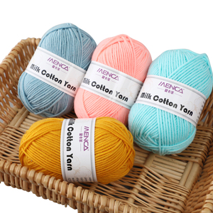Hilo de Alta Calidad 50% Algodón y 50% Acrílico para Tejer a Mano, 120m/50gr, Venta al por Mayor, Hilo para Suéteres y Bufandas para Mujer - Product Image 5