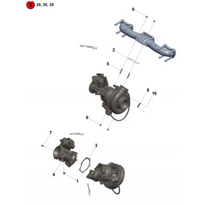 Pièces de moteur pour machines Cummins QSG ISG 3697765 5667524 Soupape de régulation d'échappement - Product Image 2