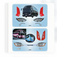 Kit d'éclairage universel pour autocars : Ensemble de phares et feux arrière pour Yutong, Kinglong, Higer, AsiaStar - Pièces de rechange