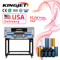 A4 Uv DTF con Logo Factory Impresión de 12 pulgadas con laminador 2 en 1 AB Rollo para etiquetar 4 Cabezal de impresión Más barato UV DTF