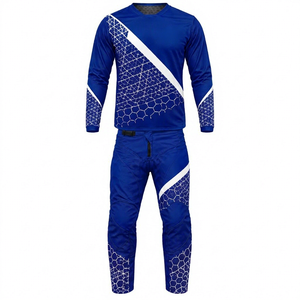 Último Modelo Conjunto de Motocross para Hombre con Bloques de Color, Manga Larga, 100% Poliéster, Secado Rápido, para Todas las Temporadas, Ahora en Venta Online - Product Image 4