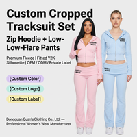 Custom dames trainingspak met rits, hoodie en joggingbroek, tweedelig set, dameskleding, joggingpakken, dames outfit voor casual wear