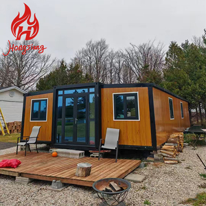 Casa Container Móvel Pré-fabricada de Luxo de 40 Pés com 2 Quartos, Dobrável, Expansível e Portátil - Product Image 1