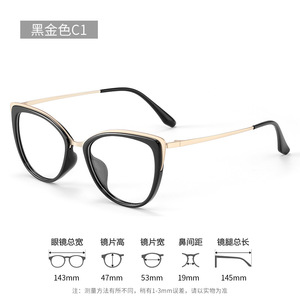 Moda Eye Glass Frames Óculos Ópticos para As Mulheres 18318 Tr90 e Metal cat Eye Pequeno Quadro Quadros para Óculos Danyang - Product Image 6