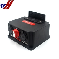 Boîte de Distribution d'alimentation 12 volts cc avec Mini isolateur de batterie interrupteur marche/arrêt